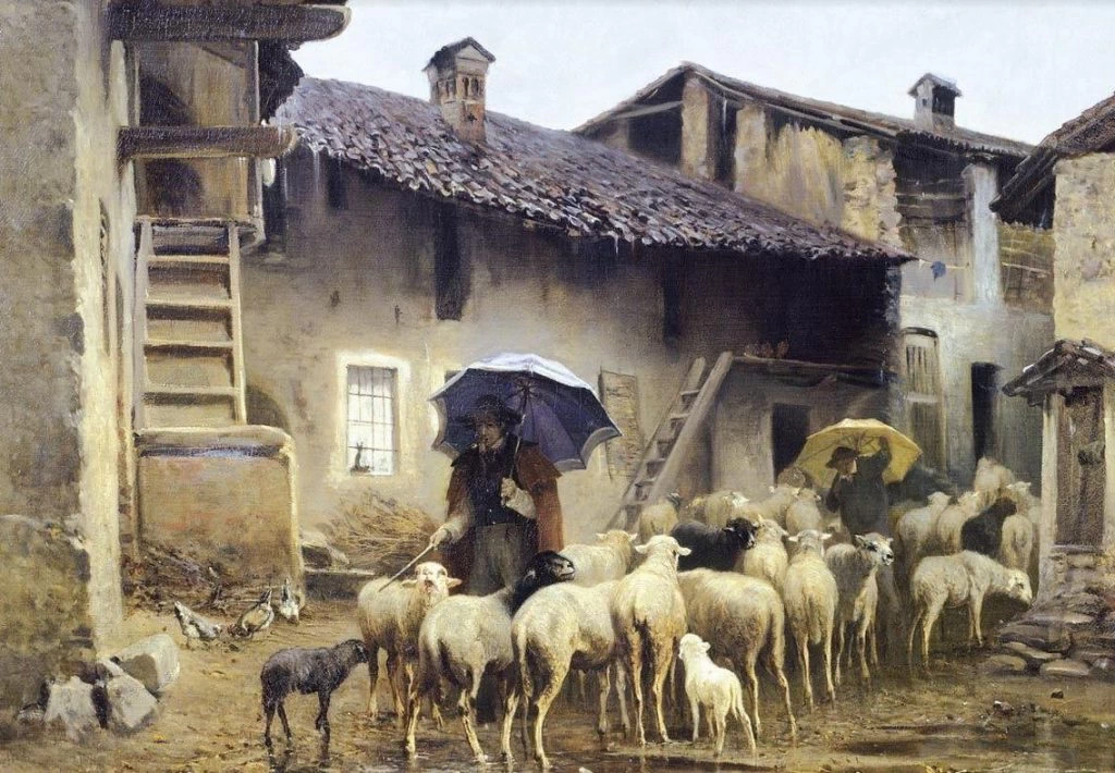 Ritorno alla stalla, 1865 - Galleria d'Arte Moderna, Torino